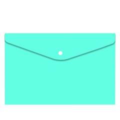 
          Папка-конверт на кнопке Alingar, A4, 235х320 мм, 180 мкм, глянец, "Macarons", бирюзовая