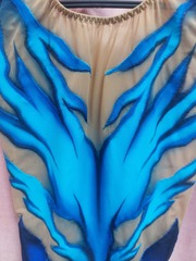 Купальник для художественной гимнастики без страз рост 128 см НОВЫЙ