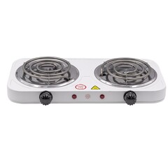 95-2-604 Плита электрическая настольная 2-х конфорочная, спираль, 2000Вт Very