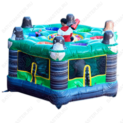 Надувная командная игра "Поймай крота" 4,3*4,3*1,8м