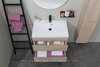 Aquanet 335883 Тумба с раковиной Нота new 100 цв.дуб светлый (335883)