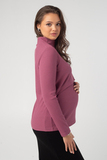 Лонгслив для беременных 17214 ягодный