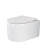 Ceramica Nova Moments CN3003 Подвесной унитаз c ультра тонким сидением и крышкой с функцией плавного закрытия, цвет: белый