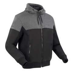 Мототолстовка Bering Hoodiz Vented, чёрный/серый
