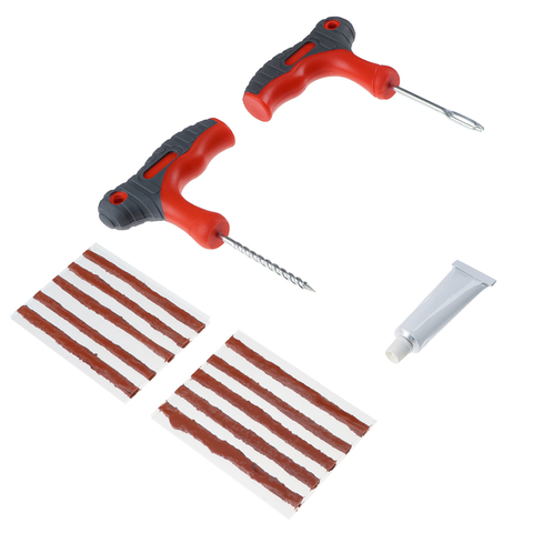 Набор для ремонта бескамерных шин в прозрачном кейсе ЕРМАК