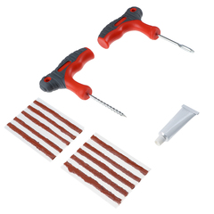 Набор для ремонта бескамерных шин в прозрачном кейсе ЕРМАК