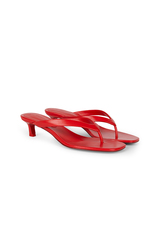 Вьетнамки на каблуке Ekonika х Lavarice Красный