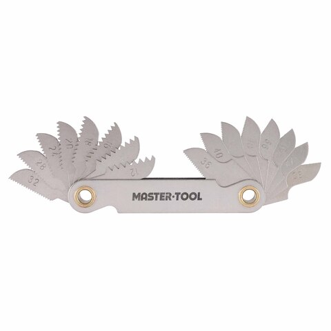 Резьбомер UNF 12-80Tpi 16шт MASTER-TOOL 1090201010012