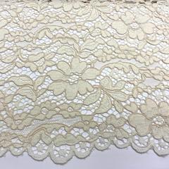Ткань  кружево кордовое цвет  молочный 3105