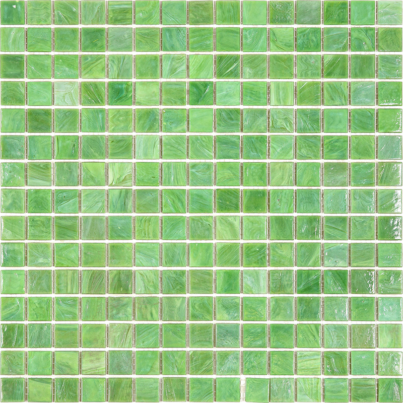 STB410 Мозаика одноцветная чип 20 стекло Alma Mono Color зеленый квадрат глянцевый