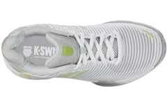 Женские теннисные кроссовки K-Swiss Hypercourt Express 2 HB - white/grey violet/lime green