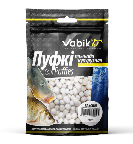 Приманка Vabik CORN PUFFIES Конопля ( продажа от 5 шт ) 4 мм