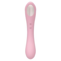 Нежно-розовый двусторонний стимулятор Daisy Massager - 20,2 см. - 