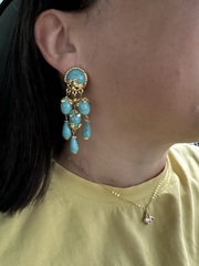 Серьги Le Vintage с подвесками из бирюзы