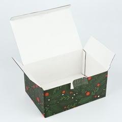 Коробка сборная одиночная Прямоугольник, «С Новым годом», 22*15*10 см