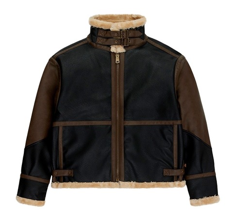 Куртка Alpha Industries Faux Leather B-3 Mod Jacket Espresso (Коричневый)