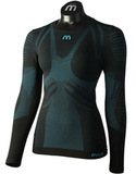 Премиальный комплект термобелья Mico Extra Dry Skintech Black-Blue женский