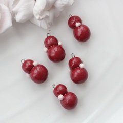 Подвеска Неваляшка, бордовая, 25*17 мм, S057