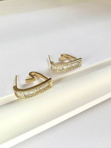 Серьги Эсми, позолота