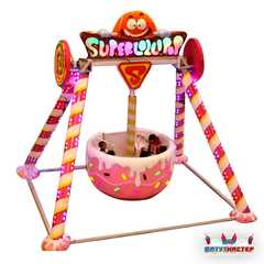 Аттракцион летающая тарелка «Сладкий Шторм», 5 мест, 6,5×6,5×4,4 м