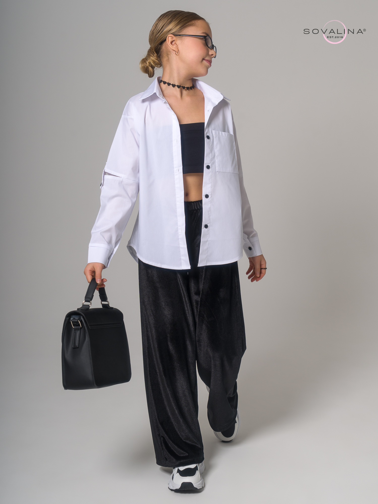 Брюки Classic бархат черный