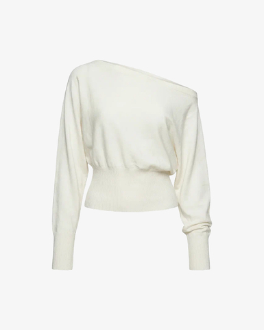 Свитер Ovum One-Shoulder Knit белый