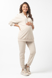 Спортивный костюм для беременных и кормящих 15682 светло-бежевый
