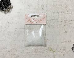 Бисер некалиброванный, 20 гр, размер 12/0, пр-во Китай, прозрачный