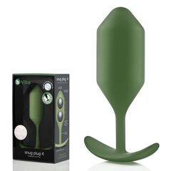 Пробка цвета хаки для ношения B-vibe Snug Plug 4 - 14 см. - 