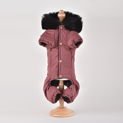 Royal Dog зимний костюм Элегант стразы Марсала XL