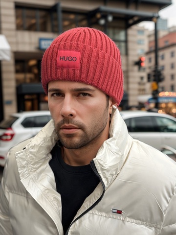 Шапка Hugo BOSS 423684red