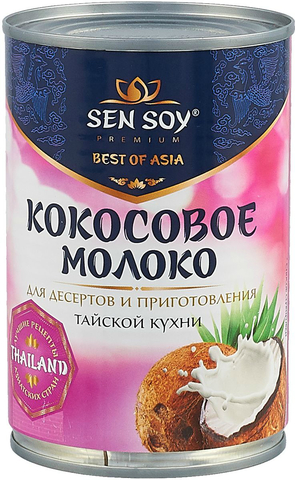 Кокосовое молоко Sen Soy 7% 400 мл