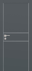 Дверь PX-15 AL кромка с 2-х ст. / Цвет Графит / Двери PROFILO PORTE