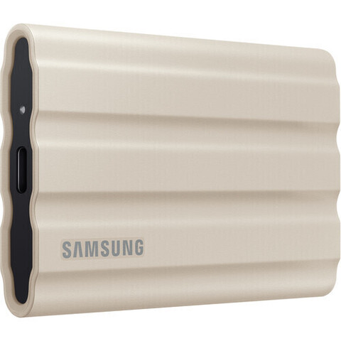 Внешний SSD Samsung 1TB T7 Shield Portable SSD (Beige) защищенный бежевый