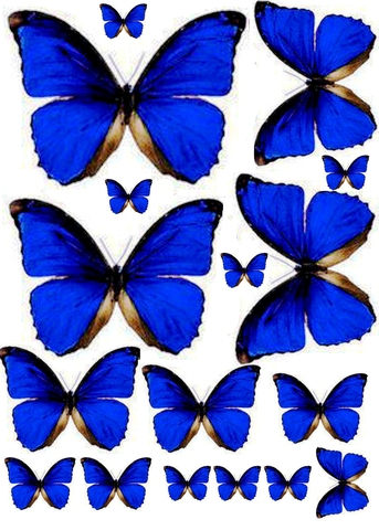 Вафельная картинка Бабочки 10