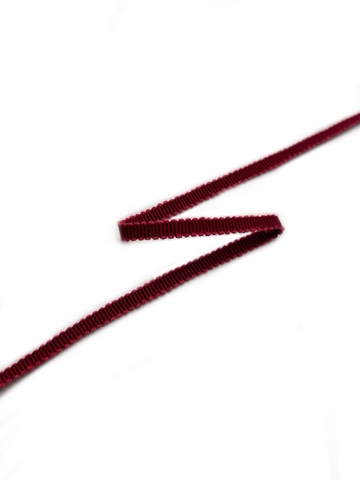 Репсовая лента , цвет: тёмно-красный , ширина: 5 мм