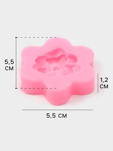 Молд «Фиалка» 5,5×5,5×1,2см