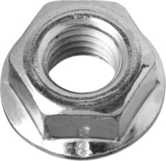 Гайка DIN 6923 с фланцем, кл. пр. 8, оцинкованная, M8, 5кг, ЗУБР Мастер (303630-08)