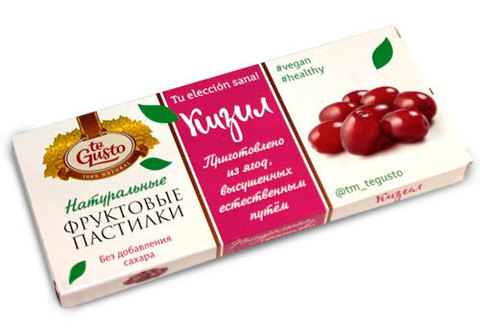 Пастилки из кизила Te Gusto, 40г