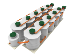 Станция биологической очистки Коло Веси Kolo lima 250/ 50000 л. в сутки / 250 чел. (2000x2000x2445см;) - арт.560258