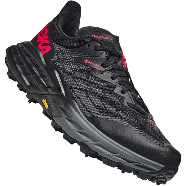 HOKA ONE ONE-SPEEDGOAT 5 GORE-TEX BLACK/BLACK - Trail running shoes