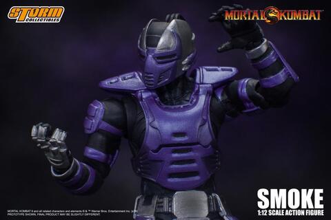 Фигурка Смоук Кибер Ниндзя масштаб 1/12 Мортал Комбат Storm Collectibles