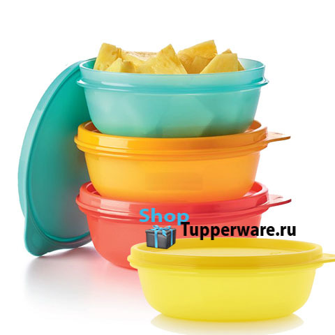 малый (300 мл), 4шт. разноцветный Tupperware – купить в Москве на сайте официального