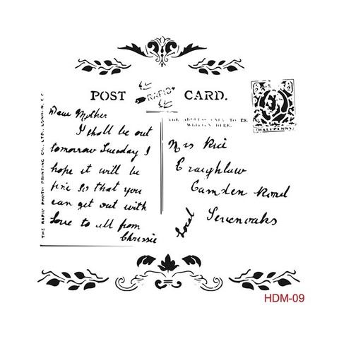 STENCIL STHD-09 открытка 45*45см