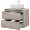 Aquanet 287885 Тумба Nova Lite 75 2 ящ. цв. орех светлый (287885)