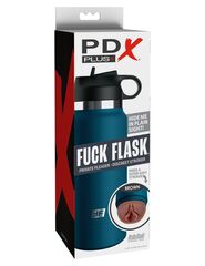 Смуглый мастурбатор-вагина в синей колбе F*ck Flask - 
