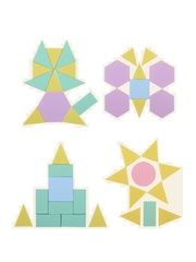 Развивающие пазлы Монтессори QZM TOY 90 геометрических фигур, 24 задания, 12 карточек для детей от 3-х лет