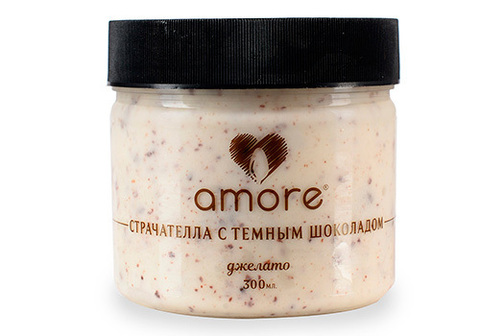 Мороженое AMORE страчателла с темным шоколадом, 300мл