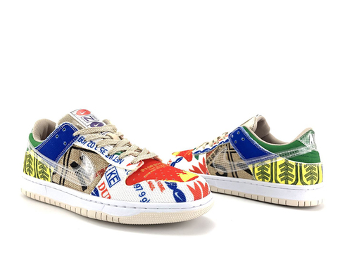 Разноцветные летние кроссовки Nike Dunk Low 'City Market' купить в