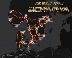 Euro Truck Simulator 2 - Scandinavia (для ПК, цифровой код доступа)